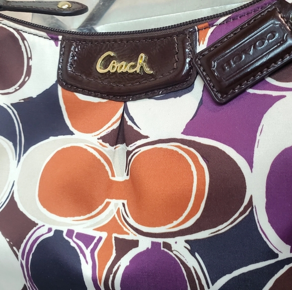 COACH Ashley Hand Drawn Scarf Print Petite Crossbody Y2K ✨️EUC - Picture 1 of 14